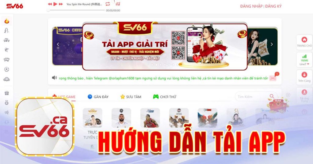 Hướng dẫn tải app SV66